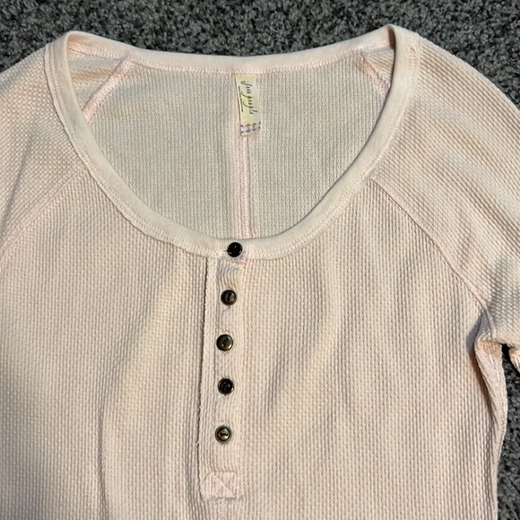 🌸4/$20🌸Vintage Free People Long Sleeve Thermal Shirt Size Small EUC - Picture 4 of 9